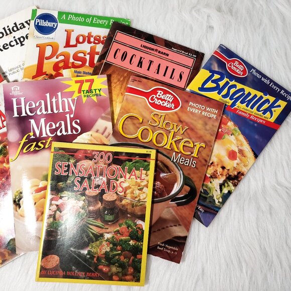 Vintage 80's 90's Recipe Menu Books Betty Crocker,  Healthy Meals, Vegetarian - Picture 2 of 5